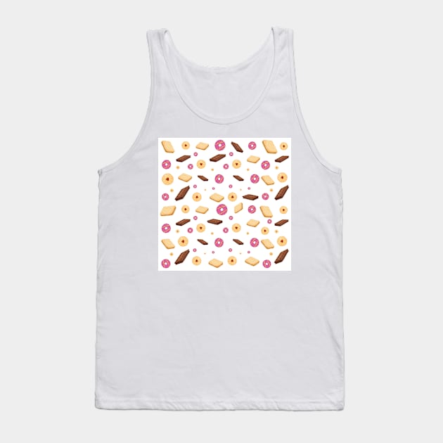 Traditional English Biscuits on White Tank Top by yellowkats